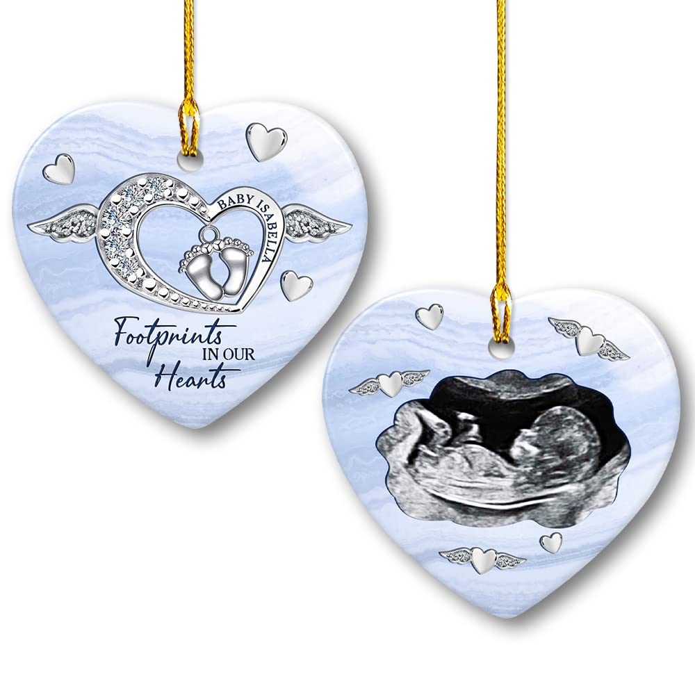 SANDJEST Personalized Baby Miscarriage Ornament Memorial Baby Custom