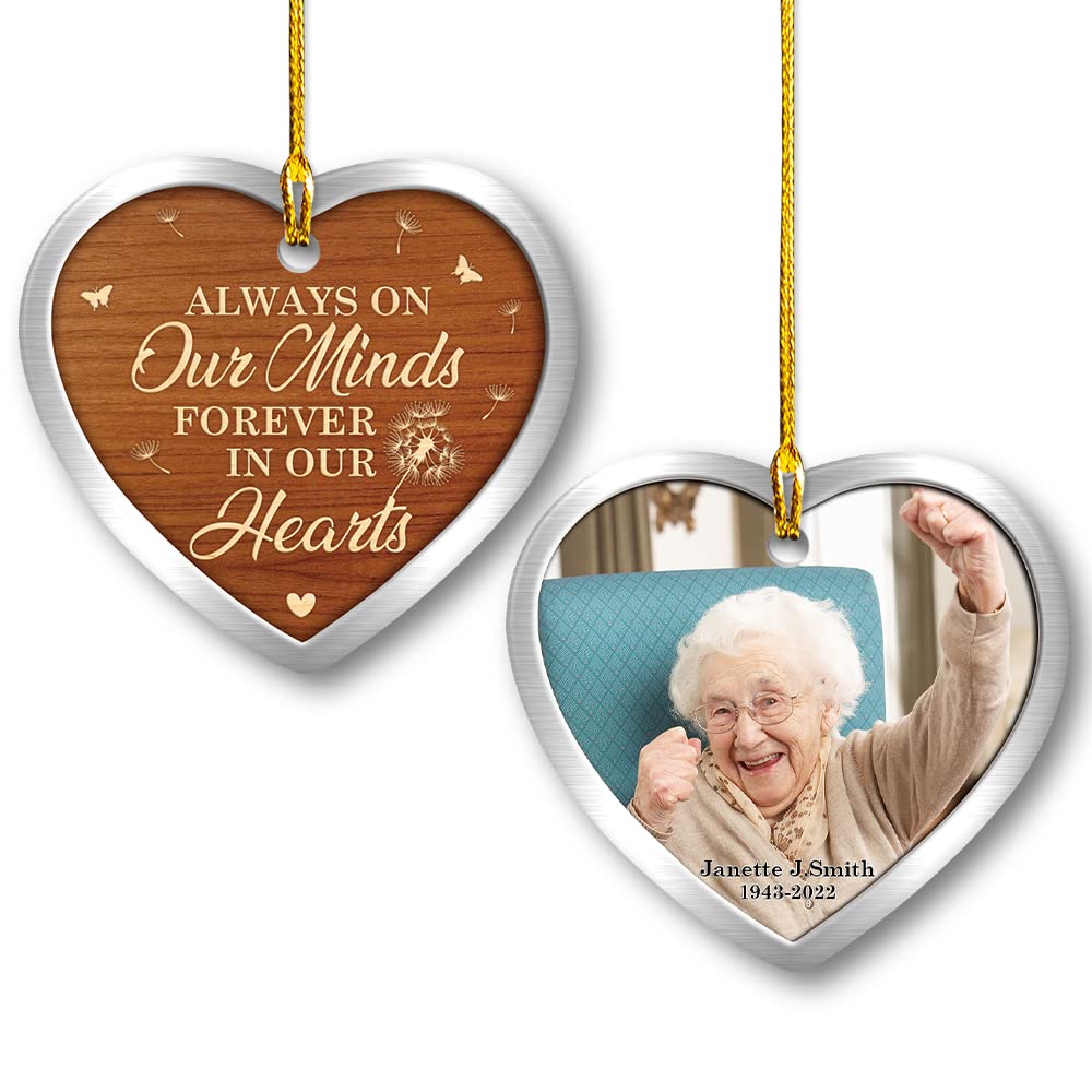 SANDJEST Personalized Grandmother Grandfather Memorial Ornament Custom